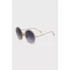 teashades gold frame sunglasses