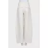 High-waisted banana trousers