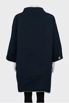 Double-sided raincoat with buttons