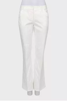 Flared jeans with crease stitching
