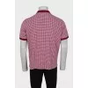 Men's check polo shirt