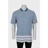 Men's mixed striped polo shirt