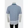 Men's mixed striped polo shirt
