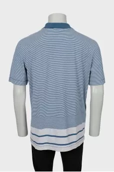 Men's mixed striped polo shirt