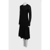 Fitted dress with textured pattern