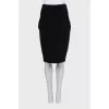 Black pencil skirt with pattern