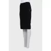 Black pencil skirt with pattern