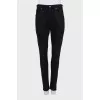 High-waisted skinny jeans