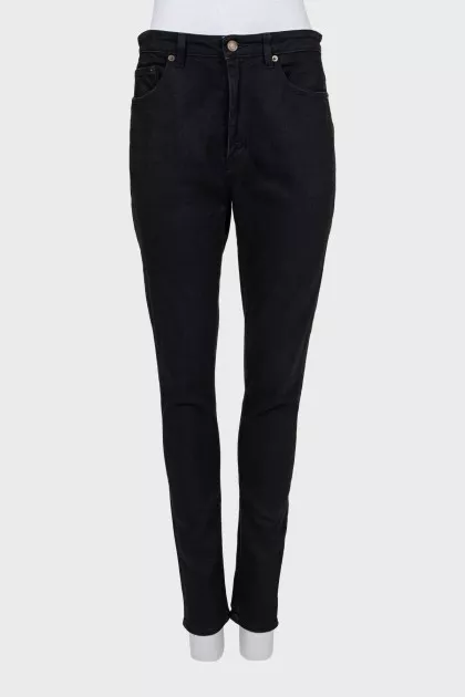 High-waisted skinny jeans