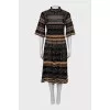 Fitted dress with pattern