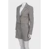 Checked shorts suit