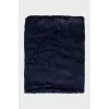 Blue scarf with a pattern