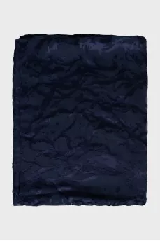Blue scarf with a pattern