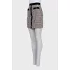 Mini skirt with silver buttons
