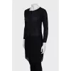 Long Sleeve Pleated Dress
