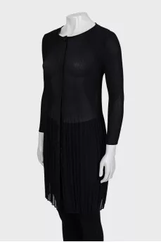 Long Sleeve Pleated Dress
