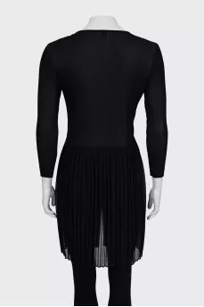 Long Sleeve Pleated Dress