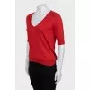 Knitted silk and cashmere T-shirt