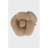 Textile brooch in the shape of a flower