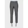 Men's Gray Linen Trousers