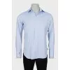 Men's blue fitted shirt