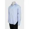 Men's blue fitted shirt