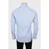 Men's blue fitted shirt