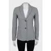 Gray fitted jacket