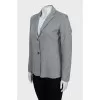 Gray fitted jacket