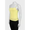 Yellow tank top with tag