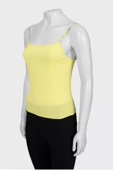 Yellow tank top with tag