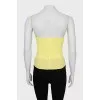 Yellow tank top with tag