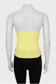 Yellow tank top with tag