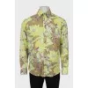 Men's straight-fit shirt with print