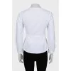 Fitted V-Neck Blouse