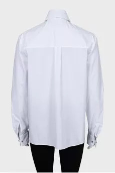 Loose fit shirt with ribbon