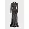 Guipure dress with long sleeves
