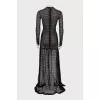 Guipure dress with long sleeves