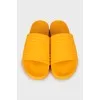 Patterned rubber flip-flops