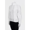 White fitted blouse