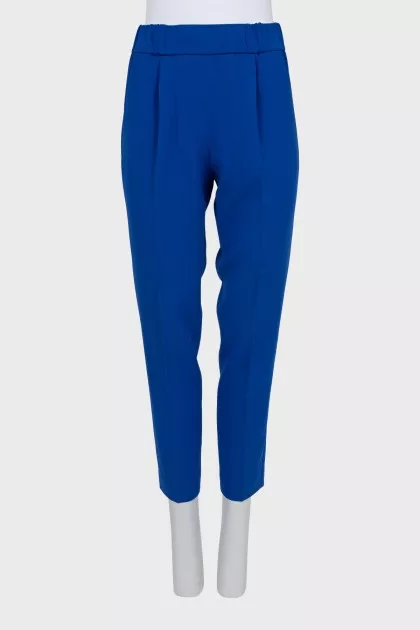 High-waist trousers with arrows
