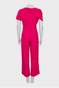 Pink draped jumpsuit
