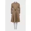 Brown long sleeve dress