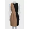 Two-tone sleeveless dress