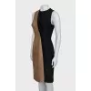 Two-tone sleeveless dress