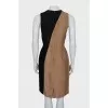 Two-tone sleeveless dress