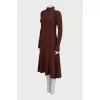 Knitted dress with tie at back