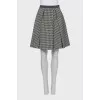 Mini skirt in checkered print