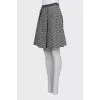 Mini skirt in checkered print