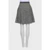 Mini skirt in checkered print
